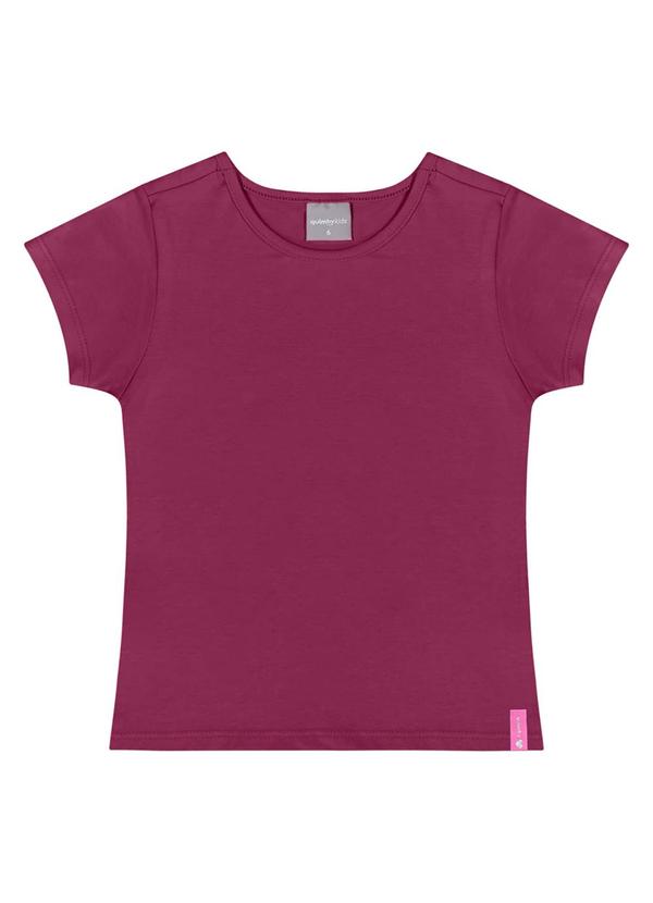Quimby - Blusa Básica para Menina Rosa