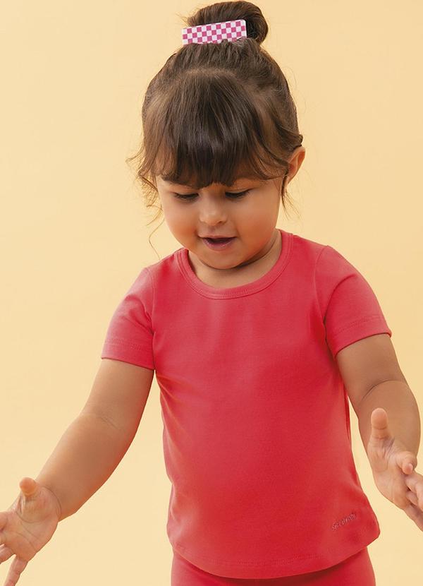 Soft Bonni - Blusa Básica Primeiros Passos Cotton Rosa
