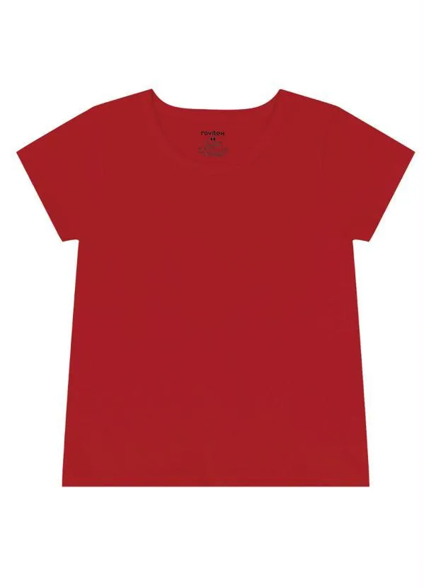 Rovi Kids - Blusa Básica Vermelho