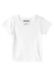 Rovi Kids - Blusa Básica Infantil Cotton Leve Rosa - variação: Branco