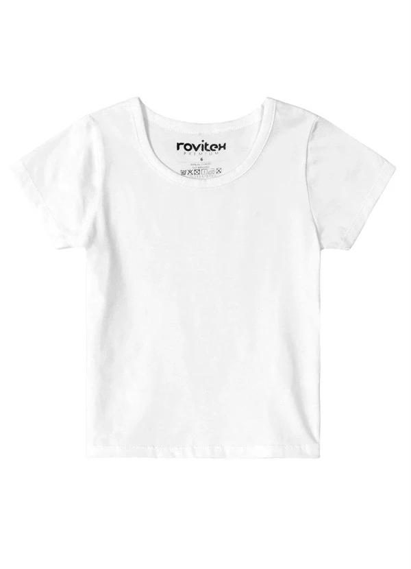 Rovi Kids - Blusa Básicos Feminino Branco