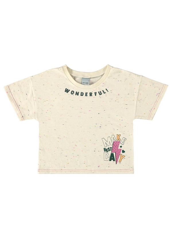 Malwee Kids - Blusa Bege Box Wonderful Menina