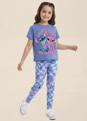 Malwee Kids - Blusa Box Angel & Stitch Disney® Azul - MALWEE KIDS