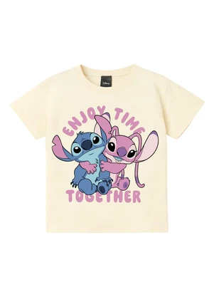 Malwee Kids - Blusa Box Angel & Stitch Disney® Off White - MALWEE KIDS