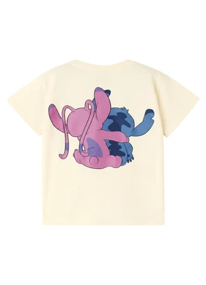 Malwee Kids - Blusa Box Angel & Stitch Disney® Off White - MALWEE KIDS