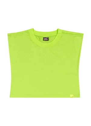 Gloss - Blusa Box Básica em Meia Malha Juvenil Verde - GLOSS