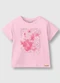 Carinhoso - Blusa Box Floral com Strass Off White - variação: Rosa