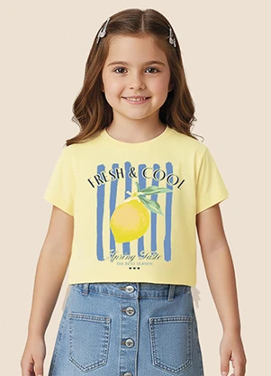 Malwee Kids - Blusa Box Fresh & Cool Amarelo Claro - MALWEE KIDS