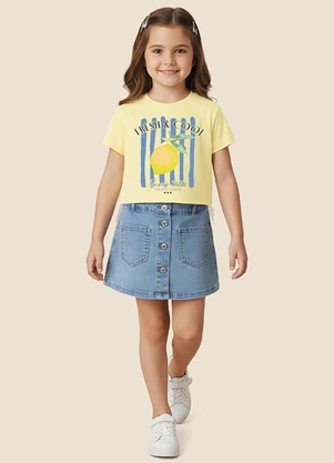 Malwee Kids - Blusa Box Fresh & Cool Amarelo Claro - MALWEE KIDS