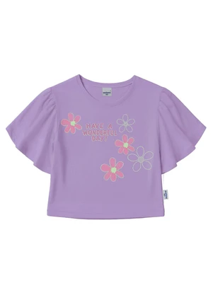Malwee Kids - Blusa Box Have a Wonderful Day Lavanda - MALWEE KIDS