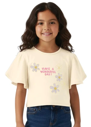 Malwee Kids - Blusa Box Have a Wonderful Day Off White - MALWEE KIDS