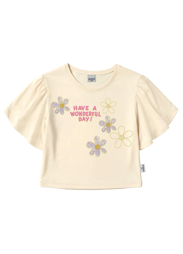 Malwee Kids - Blusa Box Have a Wonderful Day Off White 3