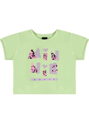 Malwee Kids - Blusa Box Minnie Mouse Menina Verde Claro - MALWEE KIDS