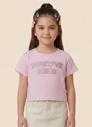 Malwee Kids - Blusa Box Positive Mind Rosa Claro - MALWEE KIDS