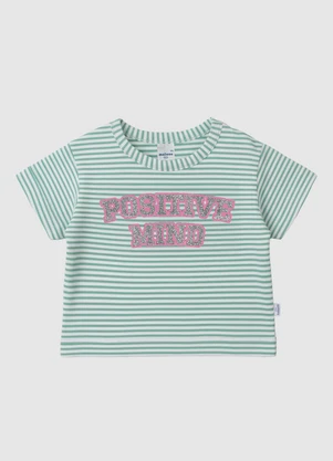 Malwee Kids - Blusa Box Positive Mind Verde Água - MALWEE KIDS