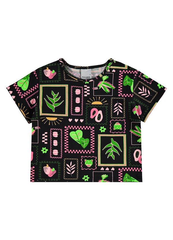 Malwee Kids - Blusa Box Preto