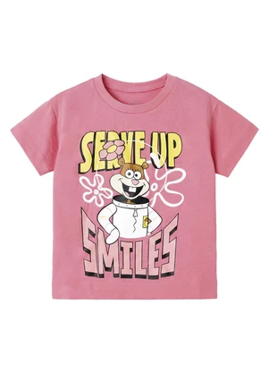 Malwee Kids - Blusa Box Sandy Bob Esponja Smiles® Rosa - MALWEE KIDS