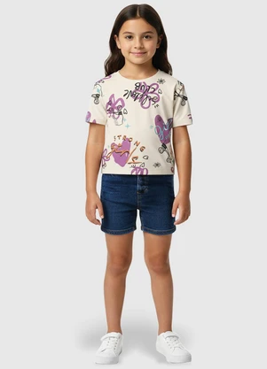 Malwee Kids - Blusa Box Strong Girl Bege - MALWEE KIDS