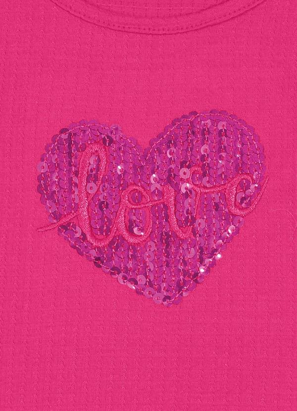 Carinhoso - Blusa Box Texturizada Rosa Escuro 2