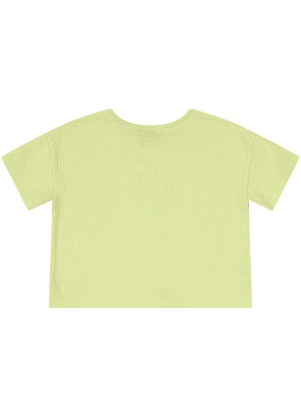 Carinhoso - Blusa Box Texturizada Verde Limão 3