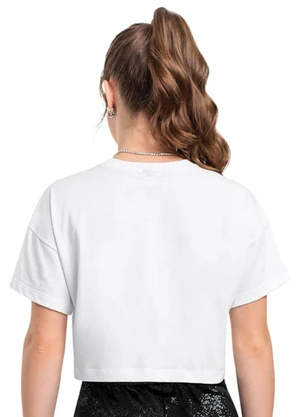 Blusa Boxy em Meia Malha para Menina Gloss Branco - GLOSS