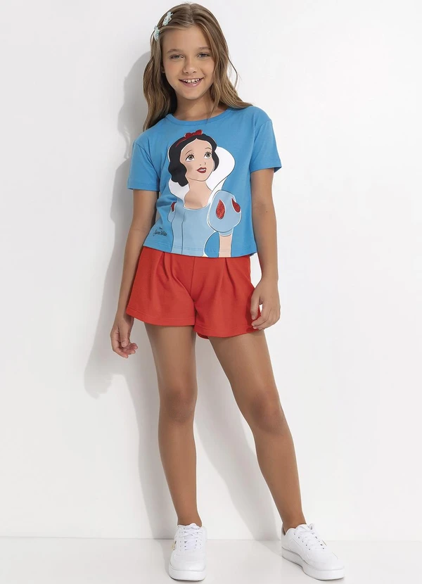 - Blusa Branca de Neve Azul 3