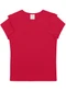 Alakazoo - Blusa Canelada com Babado Básica Vermelho - variação: Vermelho