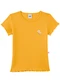 Marlan - Blusa em Malha Canelada com Bordado Floral Verde - variação: Amarelo