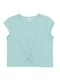 Alakazoo - Blusa Infantil Menina Básica com Torção Azul - variação: Verde