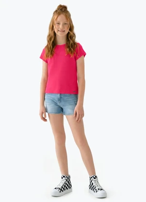 Pulla Bulla - Blusa Canelado Médio Rosa - PULLA BULLA