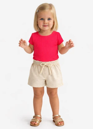 Pulla Bulla - Blusa Canelado Medio Rosa - PULLA BULLA