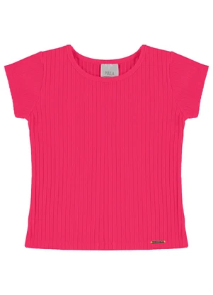 Pulla Bulla - Blusa Canelado Medio Rosa - PULLA BULLA