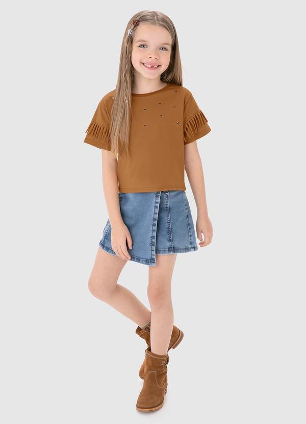 Malwee Kids - Blusa Caramelo Box com Aplique Country Menina