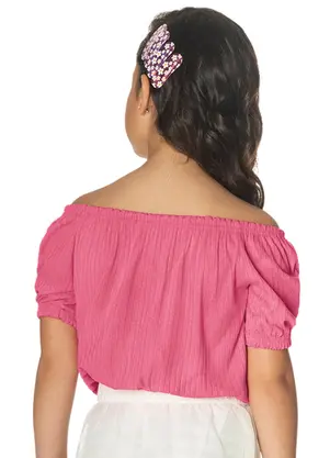 Rovi Kids - Blusa Ciganinha Infantil Rosa - ROVI KIDS