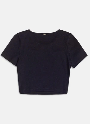 I Am - Blusa com Argola de Coração Preto - I AM