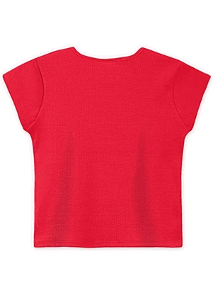 Marisol - Blusa com Aroma Manga Curta Infantil Vermelho - MARISOL