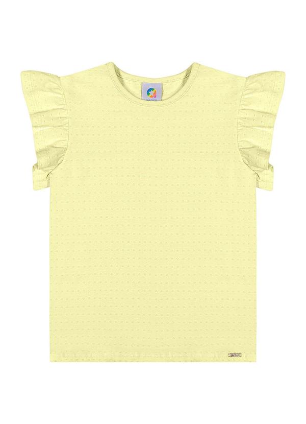 Alenice - Blusa com Babado Menina Amarelo 3