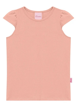 Duduka - Blusa com Babado na Manga  Rosa - DUDUKA