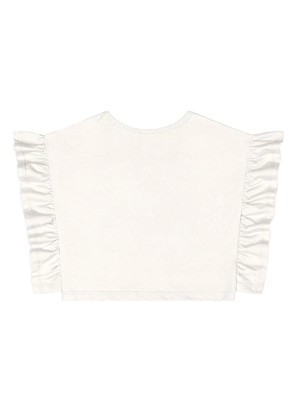 Quimby - Blusa com Babados Menina Bege 4