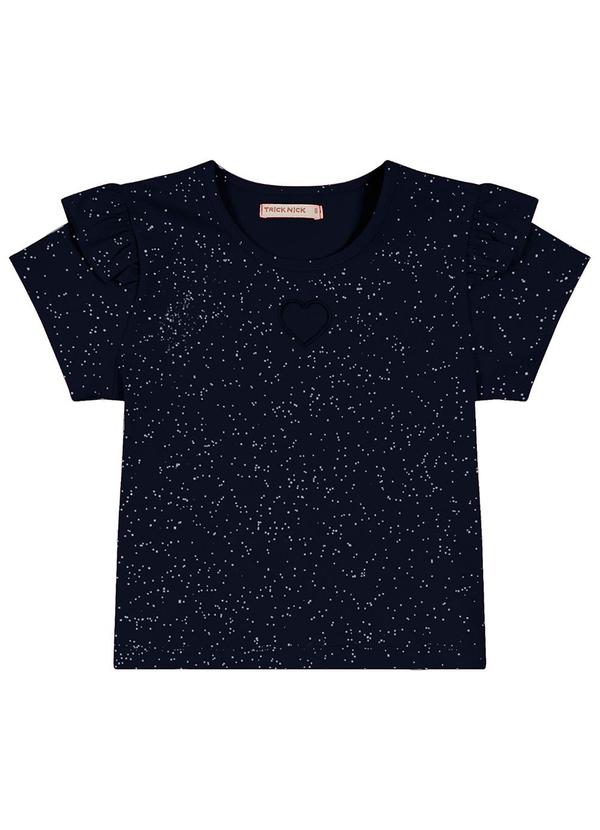 Trick Nick - Blusa com Bordado Coração Azul