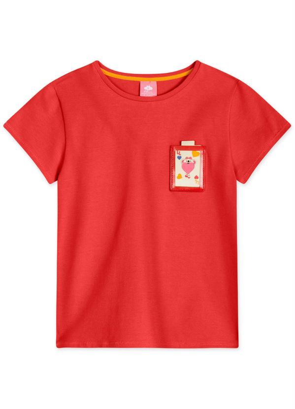 Lilica Ripilica - Blusa com Estampa Interativa Vermelho