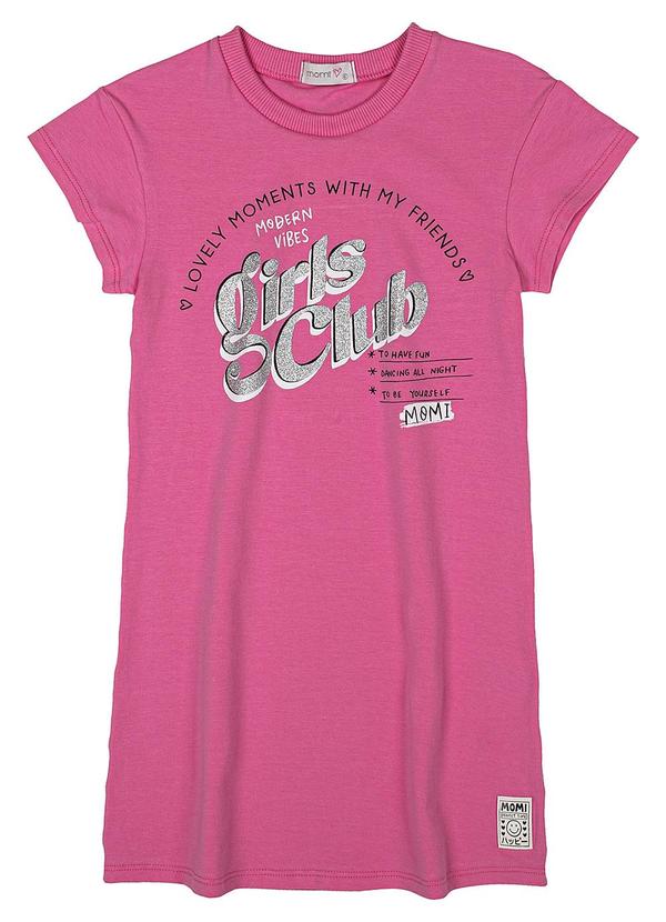 Momi - Blusa com Estampa Lettering Rosa