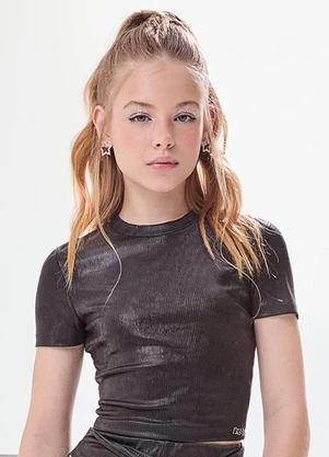 I Am - Blusa com Foil Preto - I AM