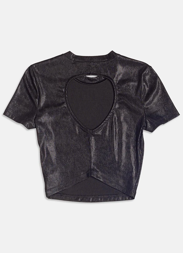 I Am - Blusa com Foil Preto 5