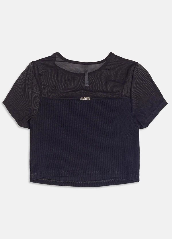 I Am - Blusa com Franjas Preto 3