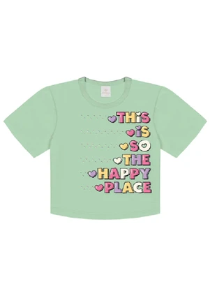 Abrange - Blusa com Strass  Verde Menta - ABRANGE