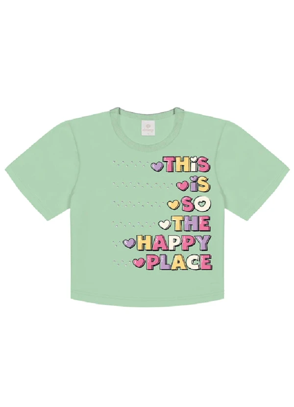 Abrange - Blusa com Strass  Verde Menta