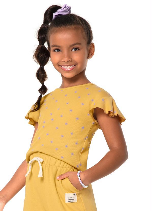 Malwee Kids - Blusa Coqueiros Menina Amarelo