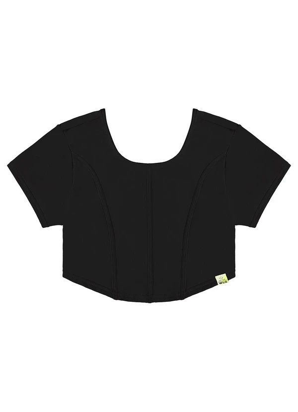 Gloss - Blusa Corselet Infantil Preto 3