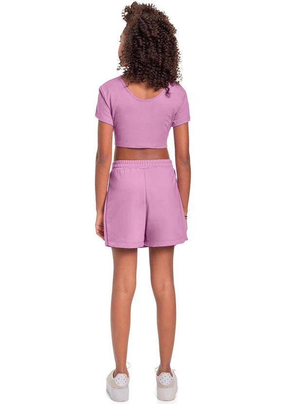 Gloss - Blusa Corset em Molecotton Juvenil Roxo 4